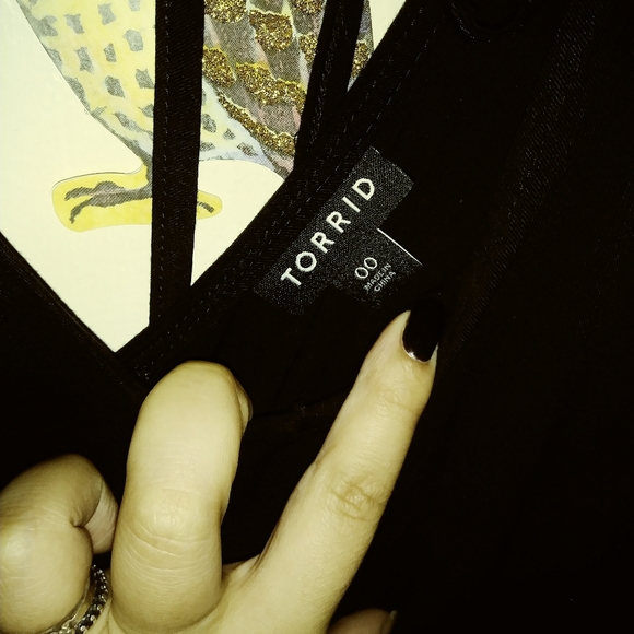 Flowing Black Dress - Picture 2 of 3